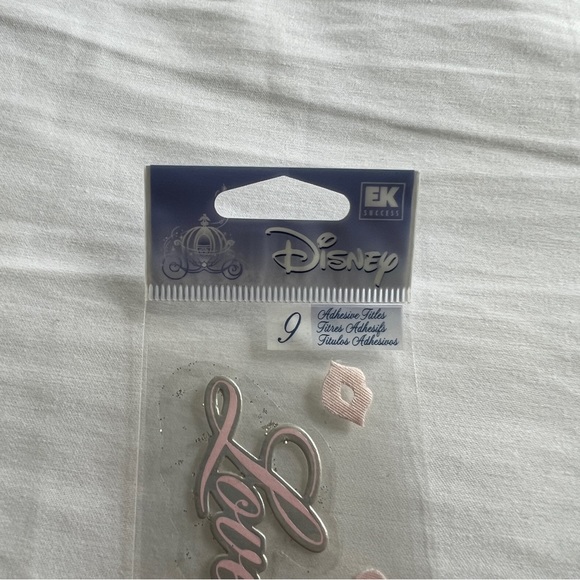 NWT Disney EK Success Cinderella Love's True Kiss Dimensional Sticker Set - Picture 4 of 5